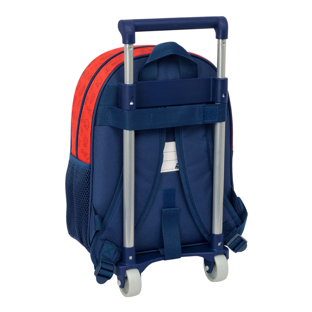 Trolley per la Scuola Super Mario Trick Rosso Blu scuro 28 x 34 x 10 cm