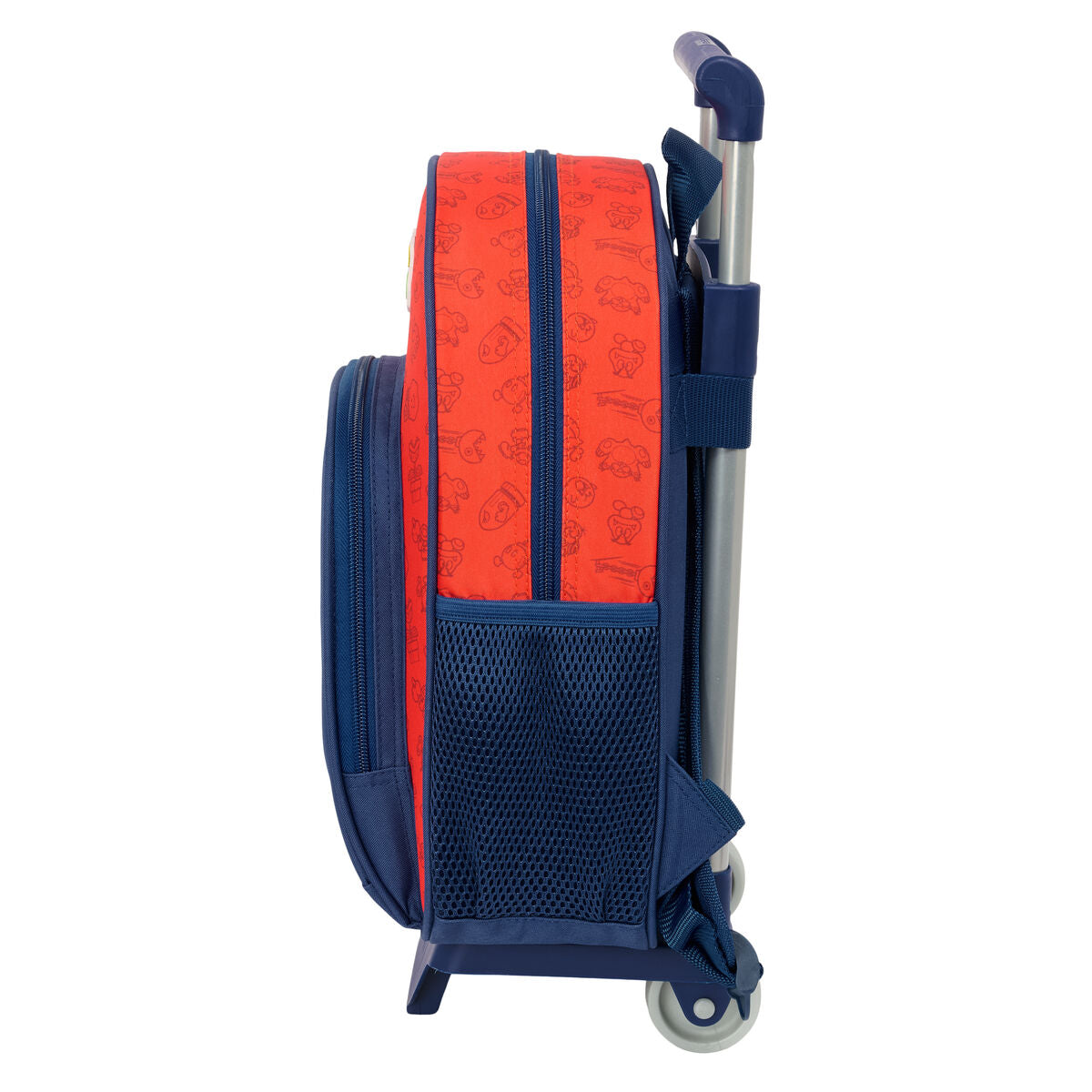 Trolley per la Scuola Super Mario Trick Rosso Blu scuro 28 x 34 x 10 cm
